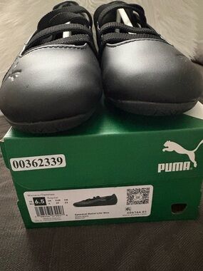 Puma Black Women's Ballet-Style Slip-On Sneakers